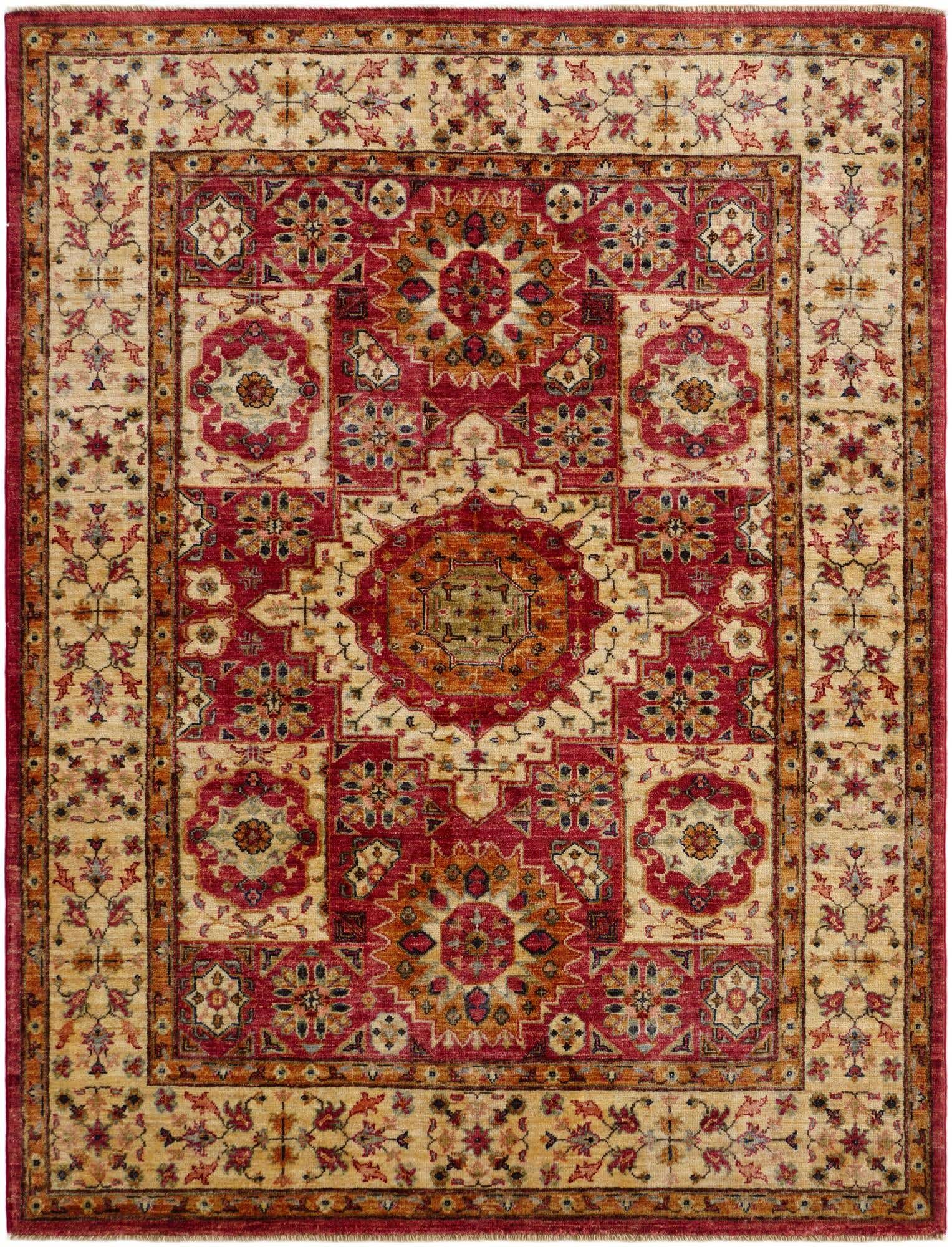 5' x 6' 7 Hand Knotted Mamluk Ziegler Rug