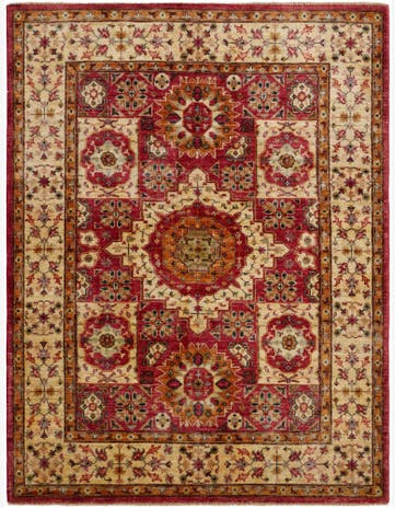 5' x 6' 7 Hand Knotted Mamluk Ziegler Rug