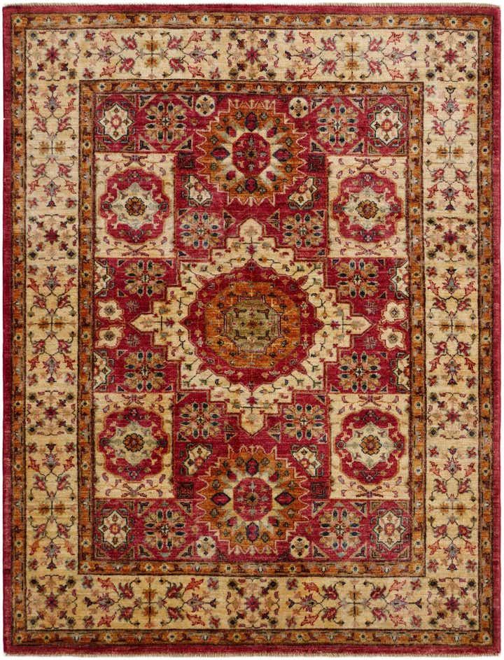 5' x 6' 7 Hand Knotted Mamluk Ziegler Rug