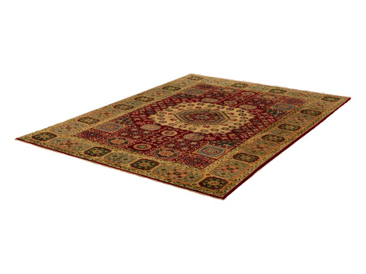 Detail image of 5' 7 x 7' 8 Hand Knotted Mamluk Ziegler Rug