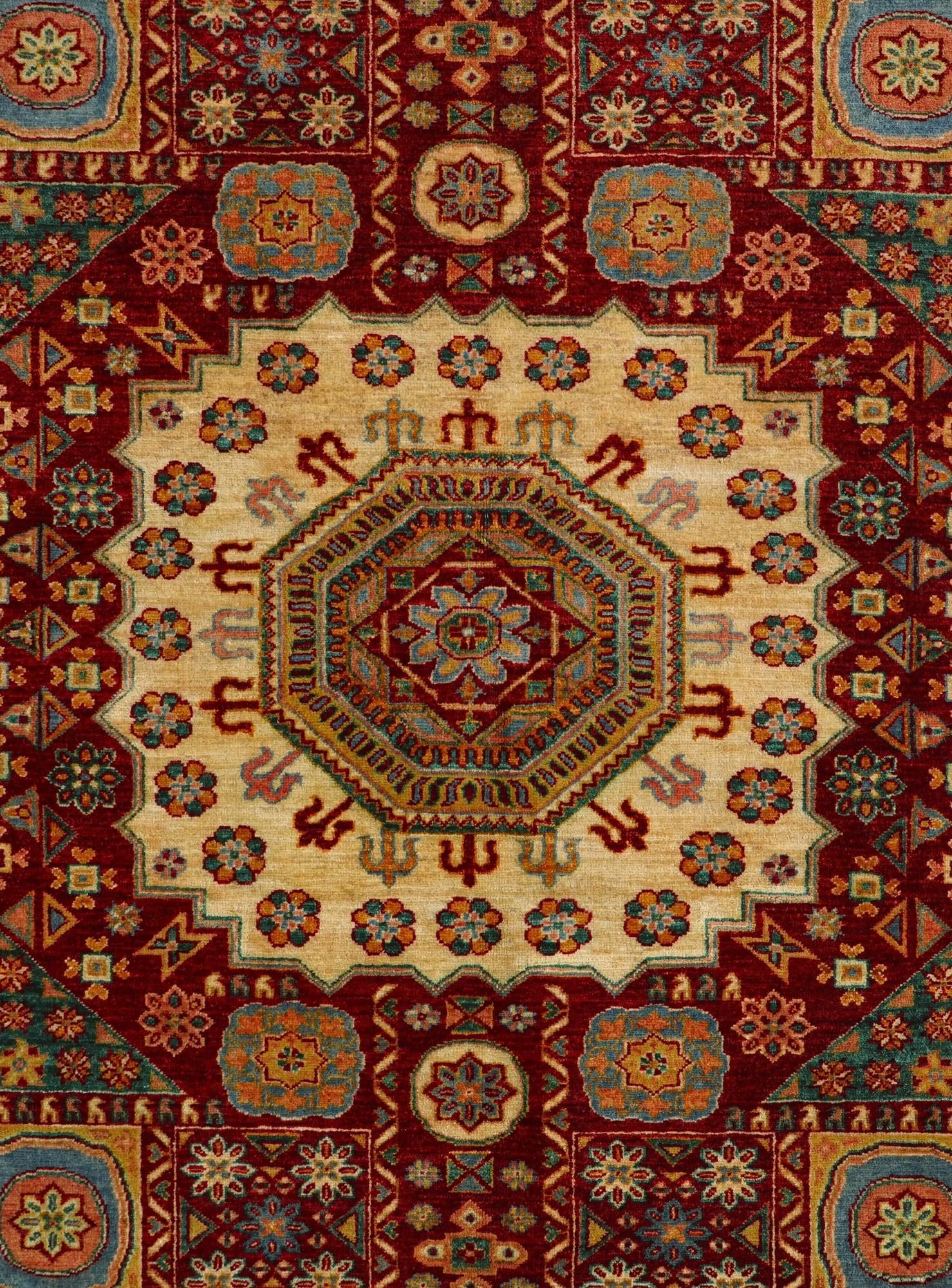 5' 7 x 7' 8 Hand Knotted Mamluk Ziegler Rug