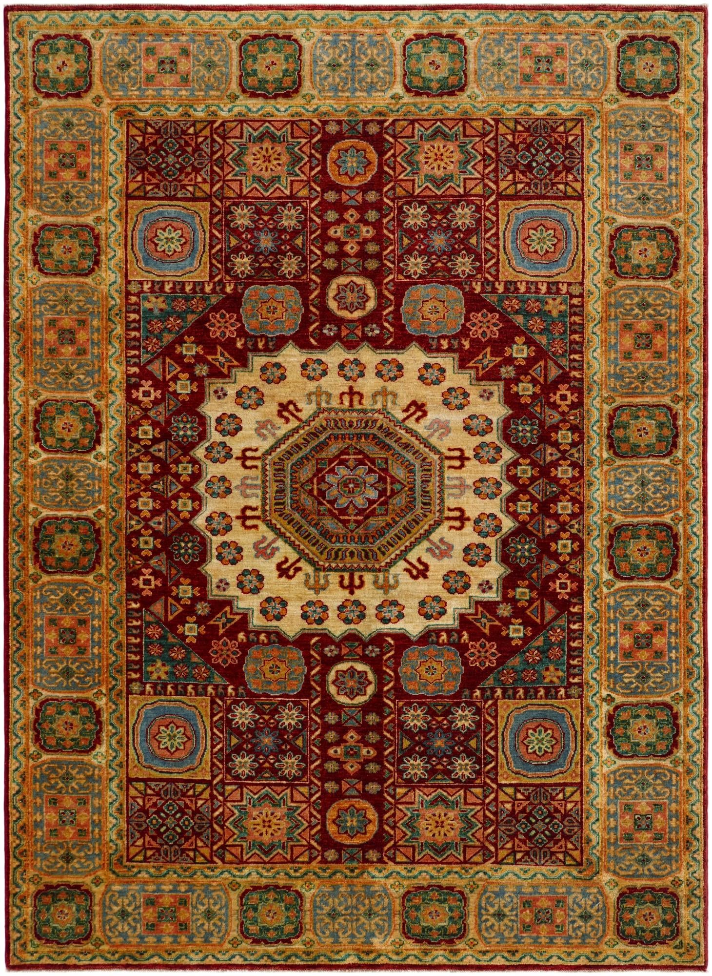 5' 7 x 7' 8 Hand Knotted Mamluk Ziegler Rug
