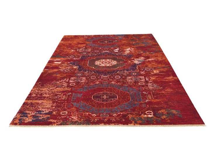 Detail image of 6' 10 x 9' 11 Hand Knotted Mamluk Ziegler Rug