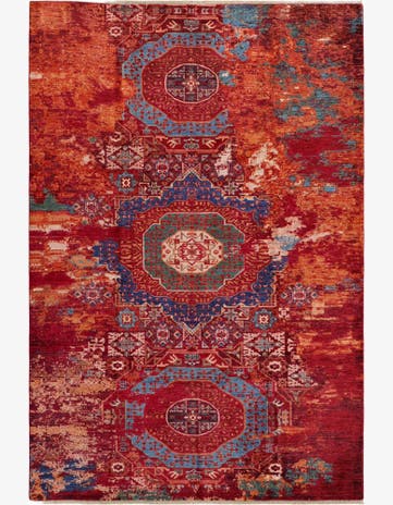 6' 10 x 9' 11 Hand Knotted Mamluk Ziegler Rug