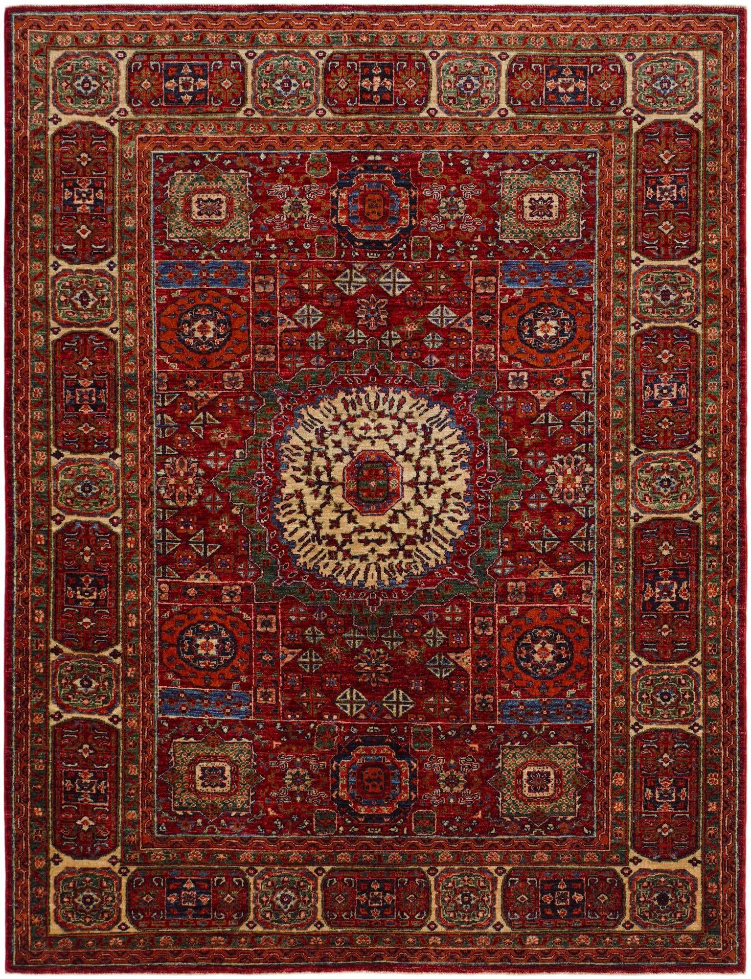 5' 8 x 7' 5 Hand Knotted Mamluk Ziegler Rug