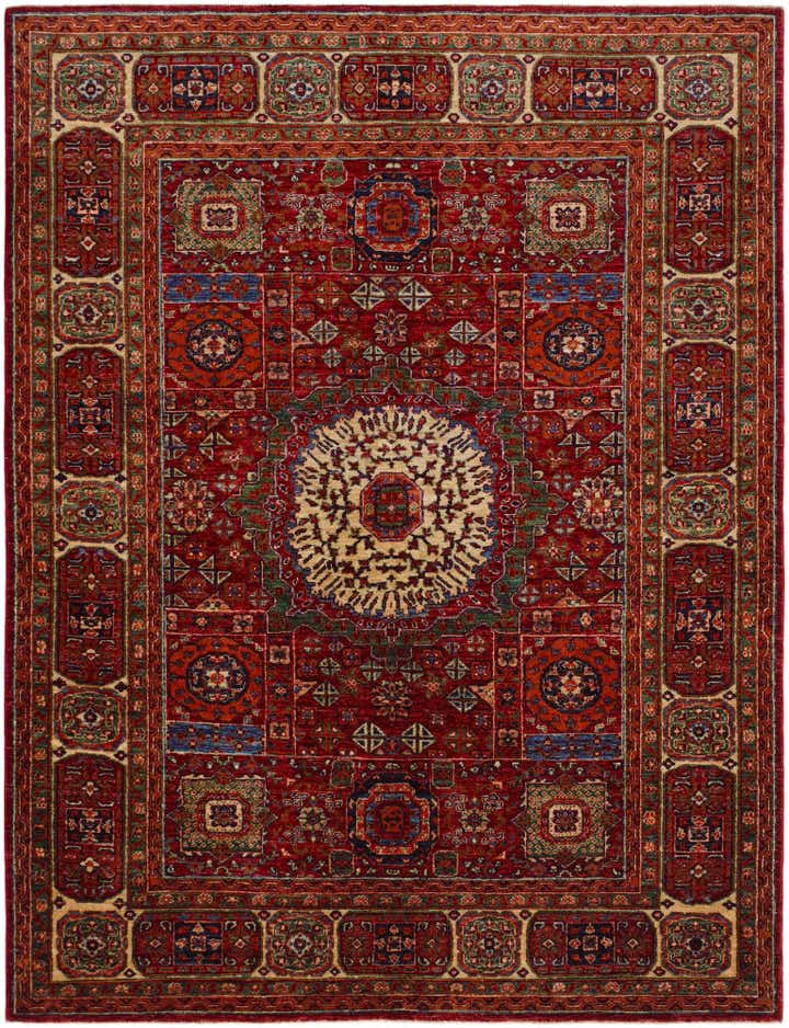 5' 8 x 7' 5 Hand Knotted Mamluk Ziegler Rug