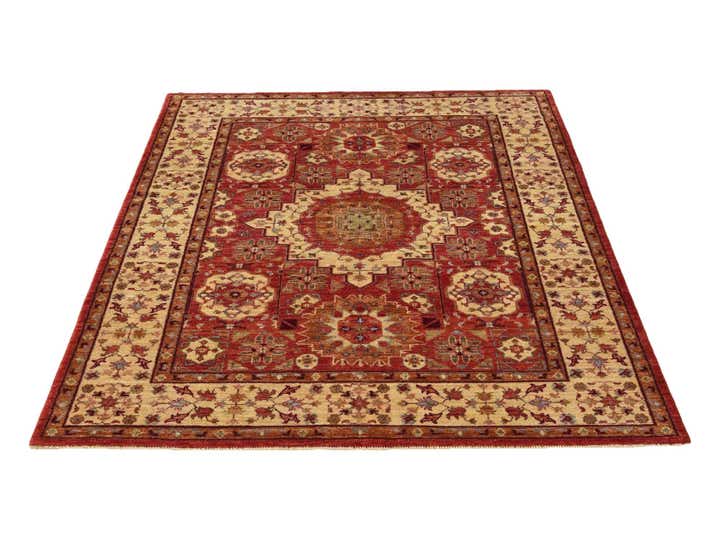 4' 11 x 6' 8 Hand Knotted Mamluk Ziegler Rug