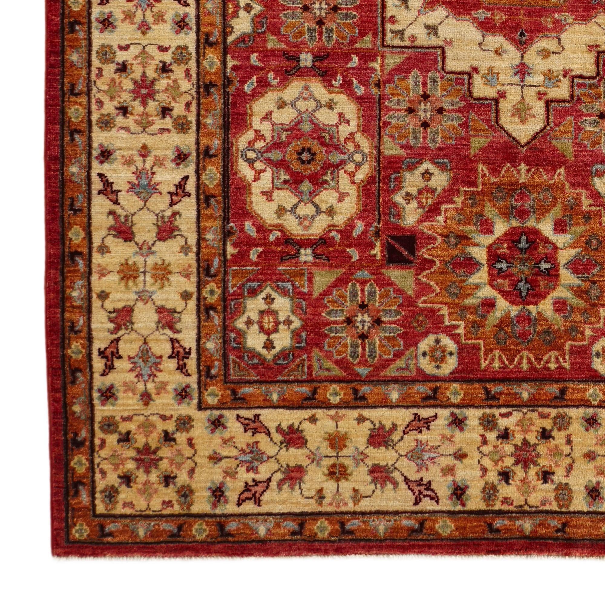 4' 11 x 6' 8 Hand Knotted Mamluk Ziegler Rug