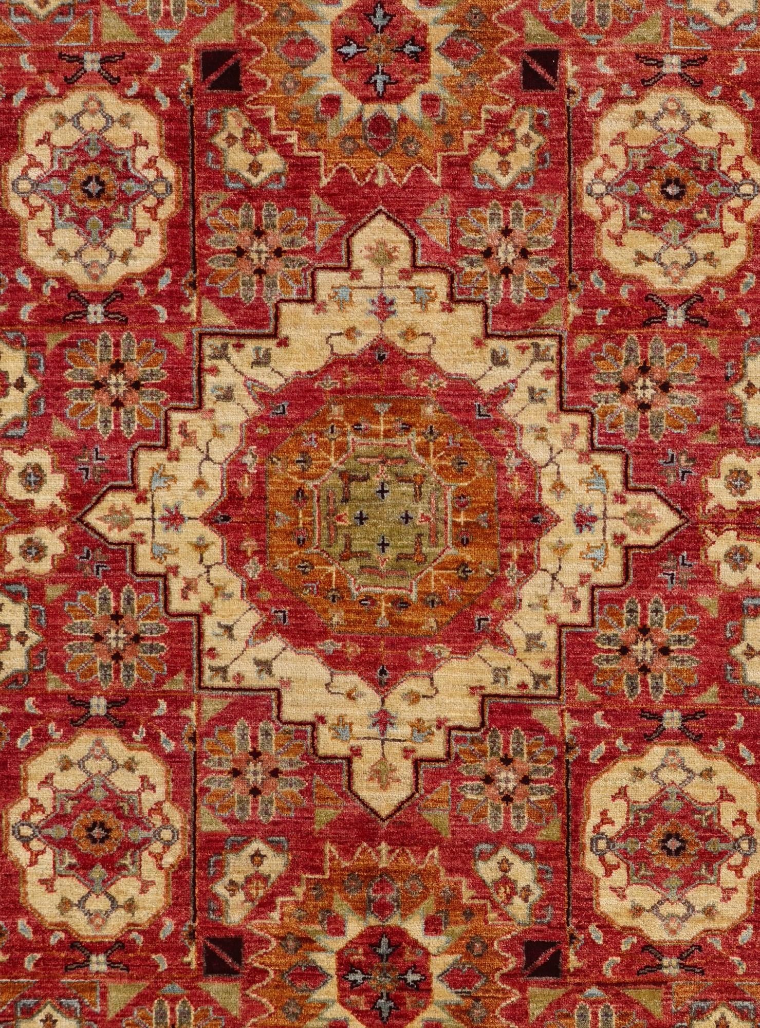 4' 11 x 6' 8 Hand Knotted Mamluk Ziegler Rug
