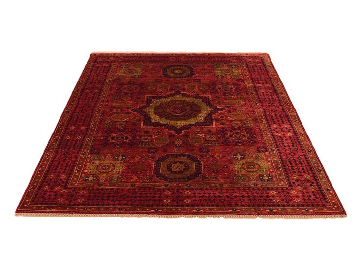Detail image of 5' 8 x 8' 9 Hand Knotted Mamluk Ziegler Rug