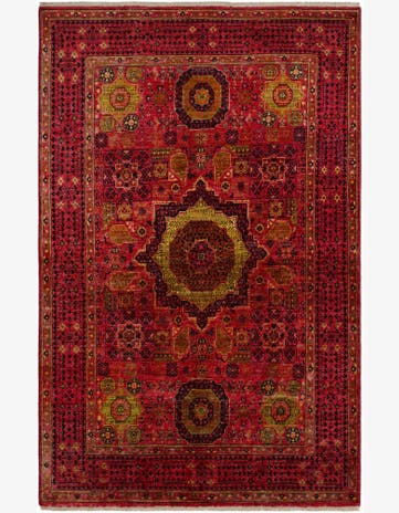 5' 8 x 8' 9 Hand Knotted Mamluk Ziegler Rug