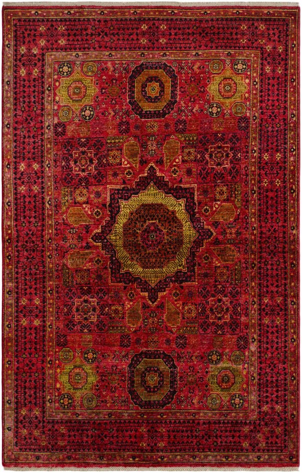 Detailansicht von 170cm x 265cm Handgeknüpft Mamluk Ziegler Teppich