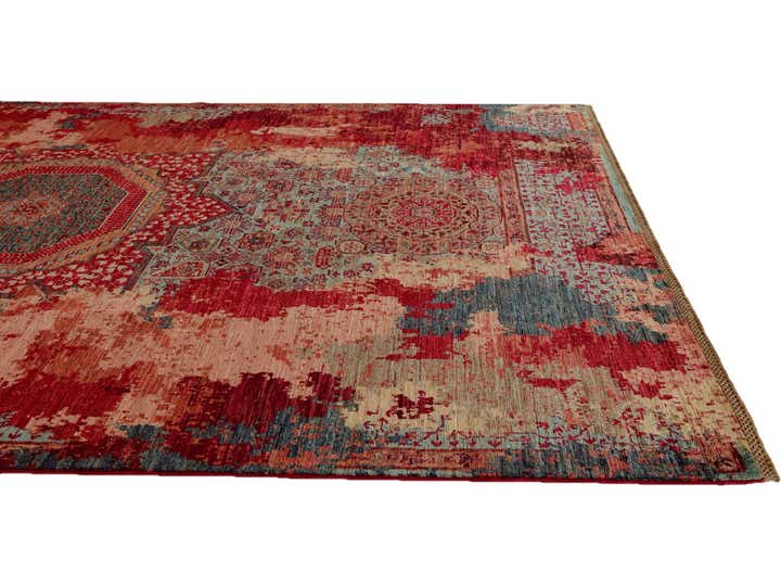 6' 8 x 9' 7 Hand Knotted Mamluk Ziegler Rug
