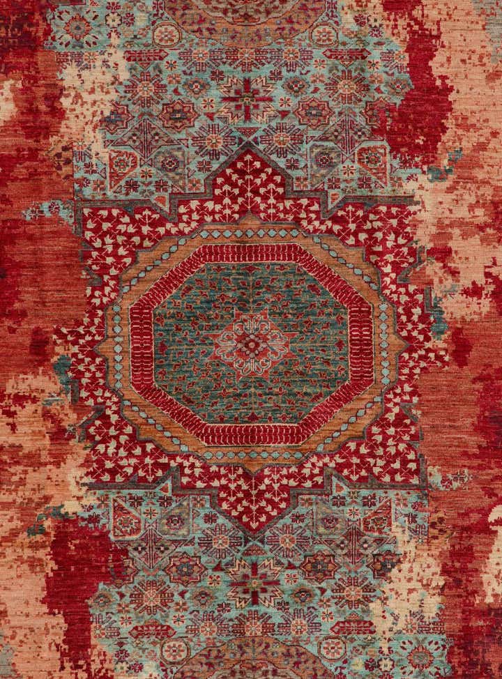 6' 8 x 9' 7 Hand Knotted Mamluk Ziegler Rug
