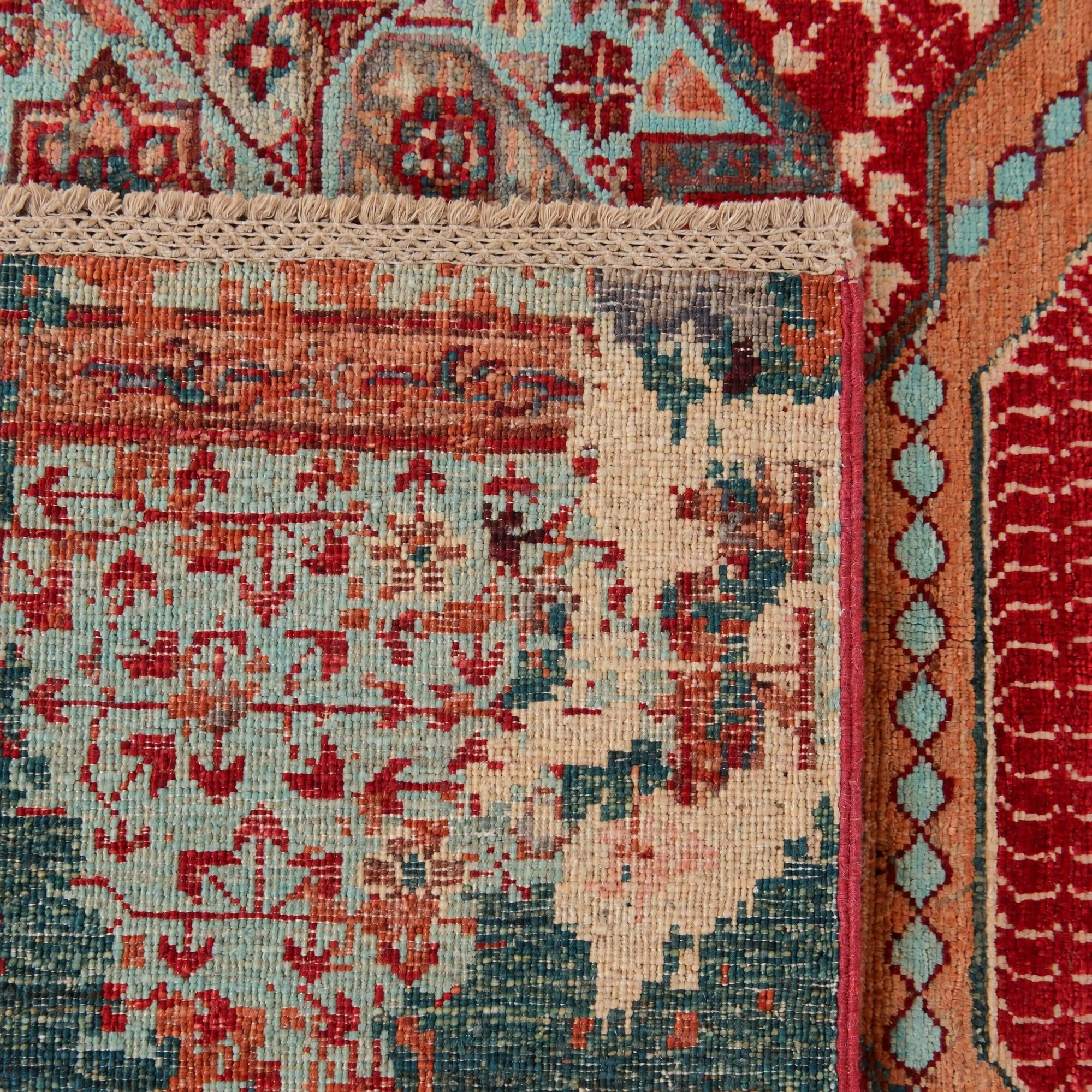 200cm x 295cm Hand Knotted Mamluk Ziegler Rug