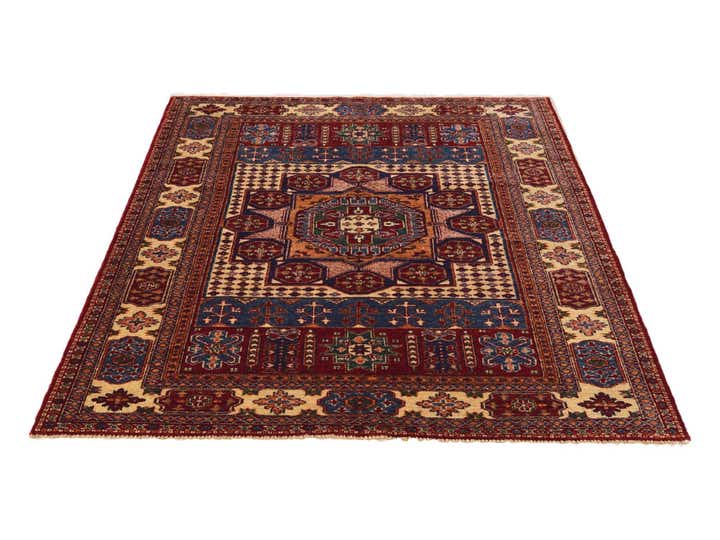 5' 1 x 6' 11 Hand Knotted Mamluk Ziegler Rug