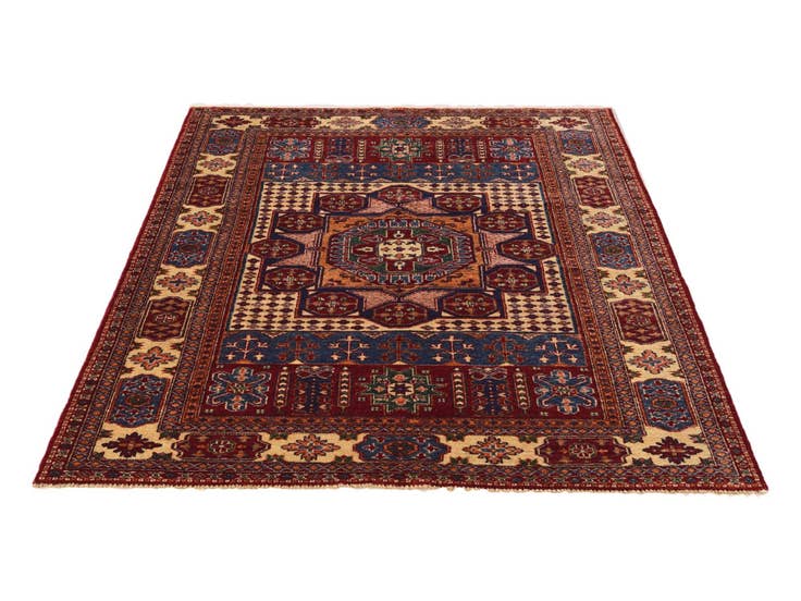 Detail image of 5' 1 x 6' 11 Hand Knotted Mamluk Ziegler Rug