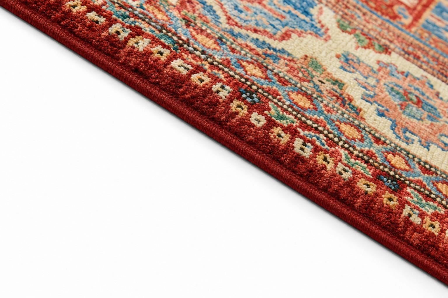 155cm x 210cm Hand Knotted Mamluk Ziegler Rug