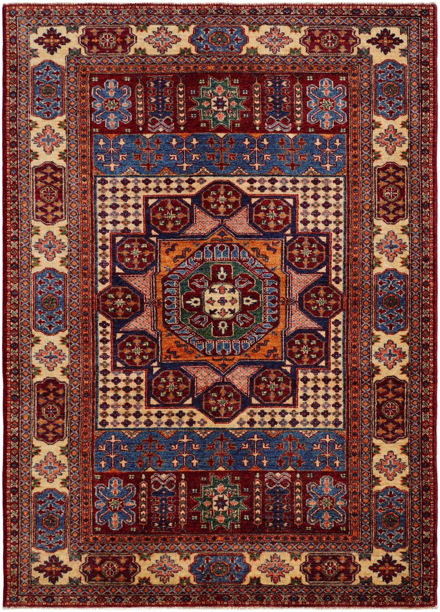5' 1 x 6' 11 Hand Knotted Mamluk Ziegler Rug