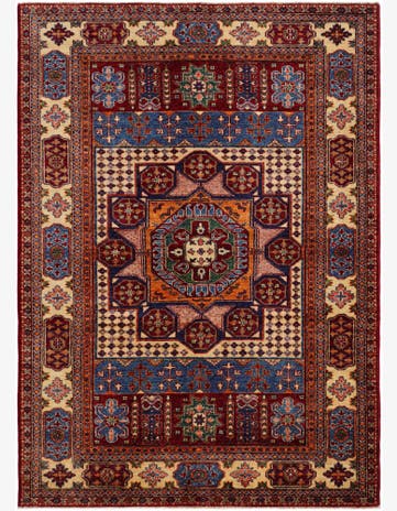 5' 1 x 6' 11 Hand Knotted Mamluk Ziegler Rug