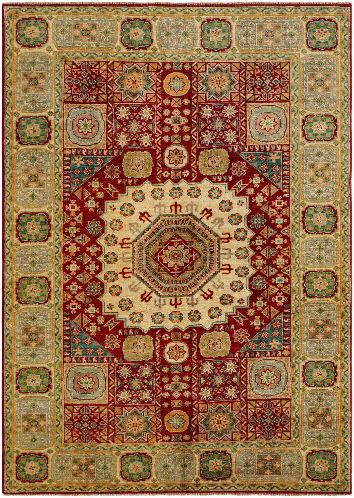 5' 6 x 7' 9 Hand Knotted Mamluk Ziegler Rug