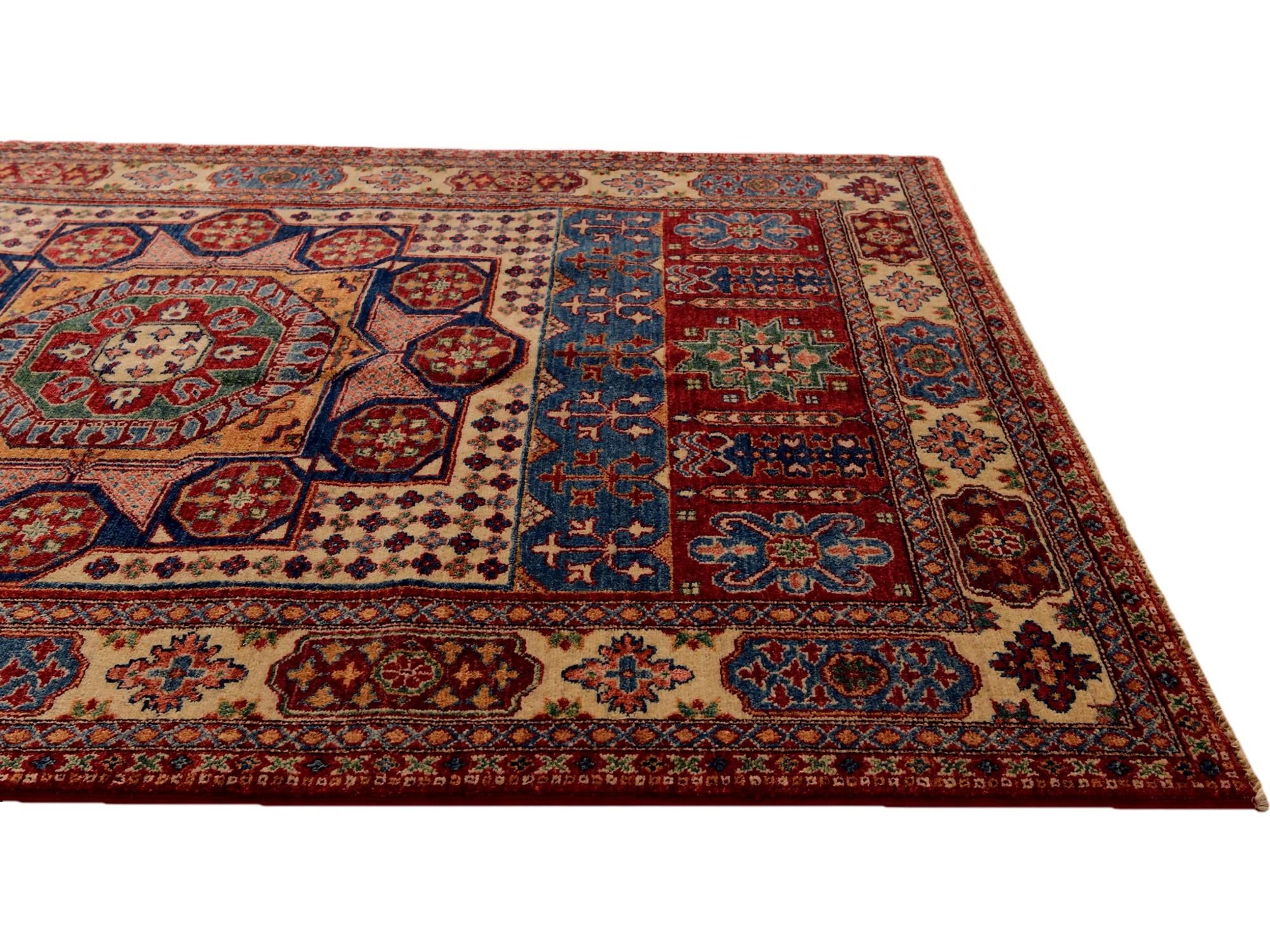 4' 11 x 6' 5 Hand Knotted Mamluk Ziegler Rug