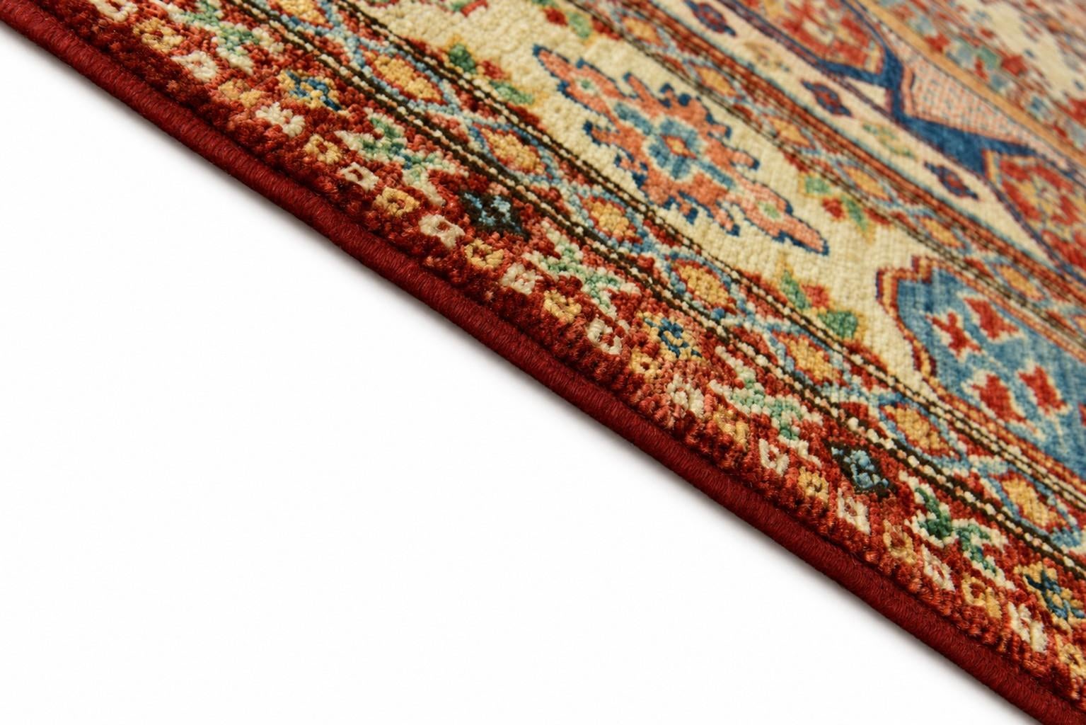 Detail image 8 of 12: 4' 11 x 6' 5 Hand Knotted Mamluk Ziegler Rug