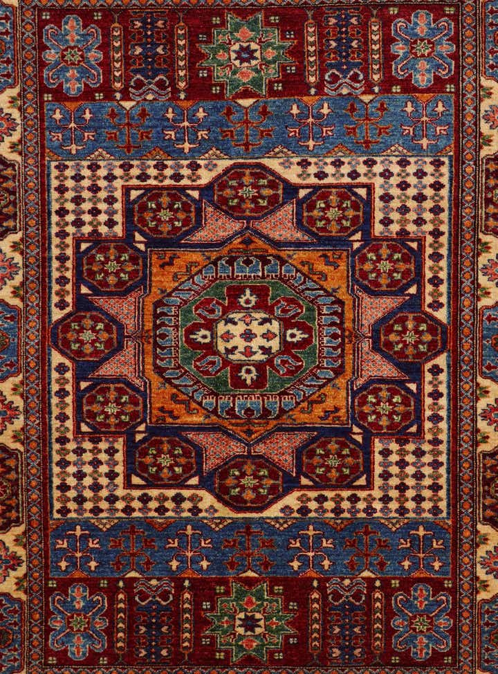 4' 11 x 6' 5 Hand Knotted Mamluk Ziegler Rug