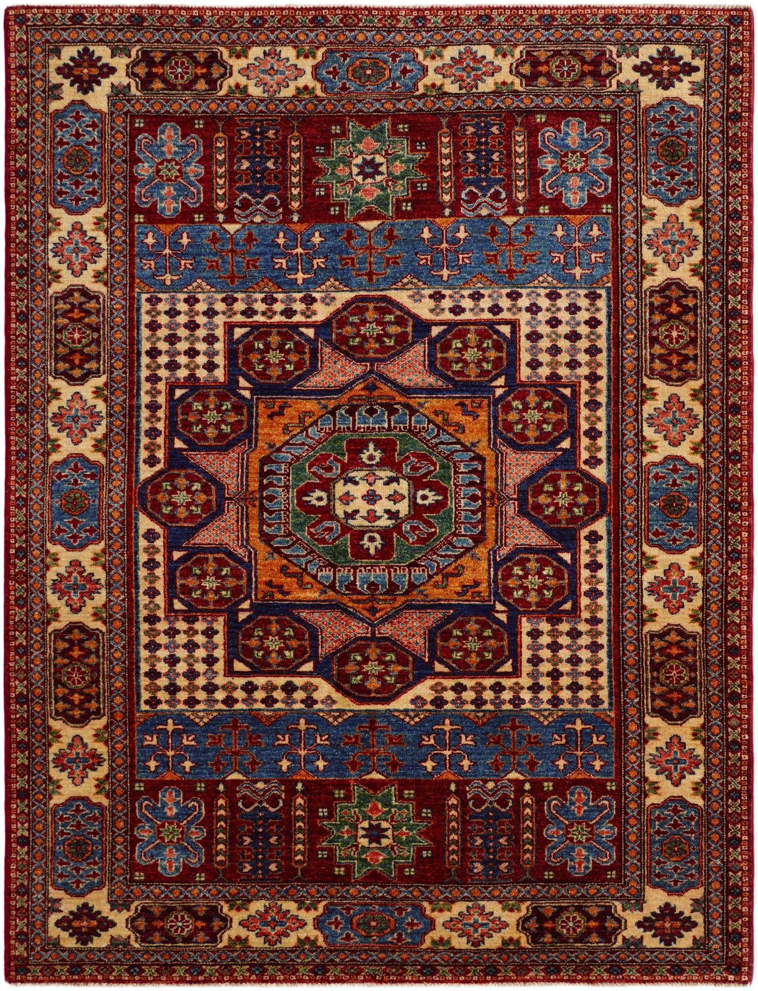 4' 11 x 6' 5 Hand Knotted Mamluk Ziegler Rug