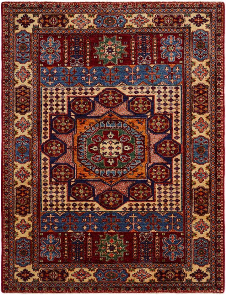 4' 11 x 6' 5 Hand Knotted Mamluk Ziegler Rug