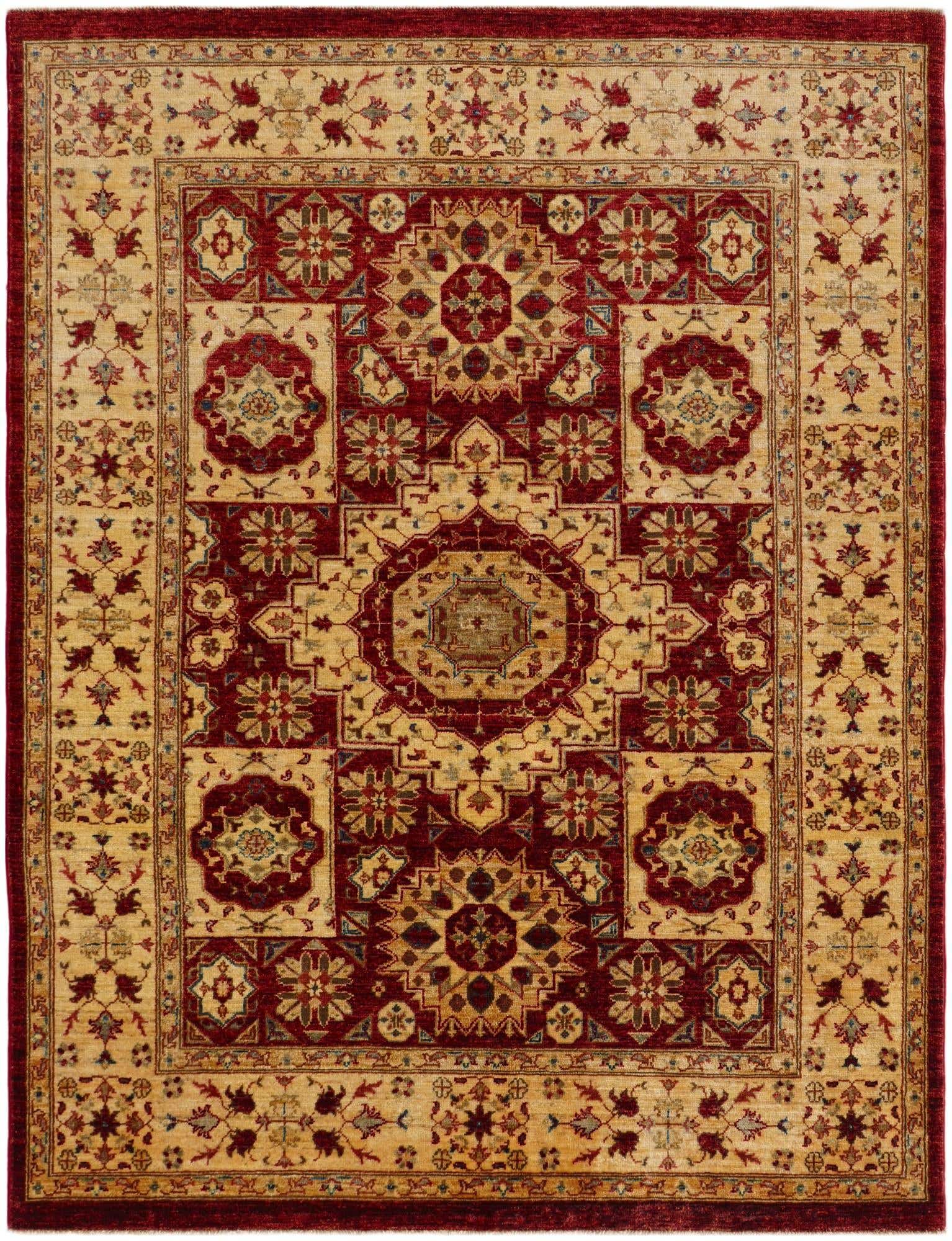 5' x 6' 6 Hand Knotted Mamluk Ziegler Rug