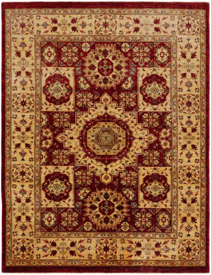 5' x 6' 6 Hand Knotted Mamluk Ziegler Rug