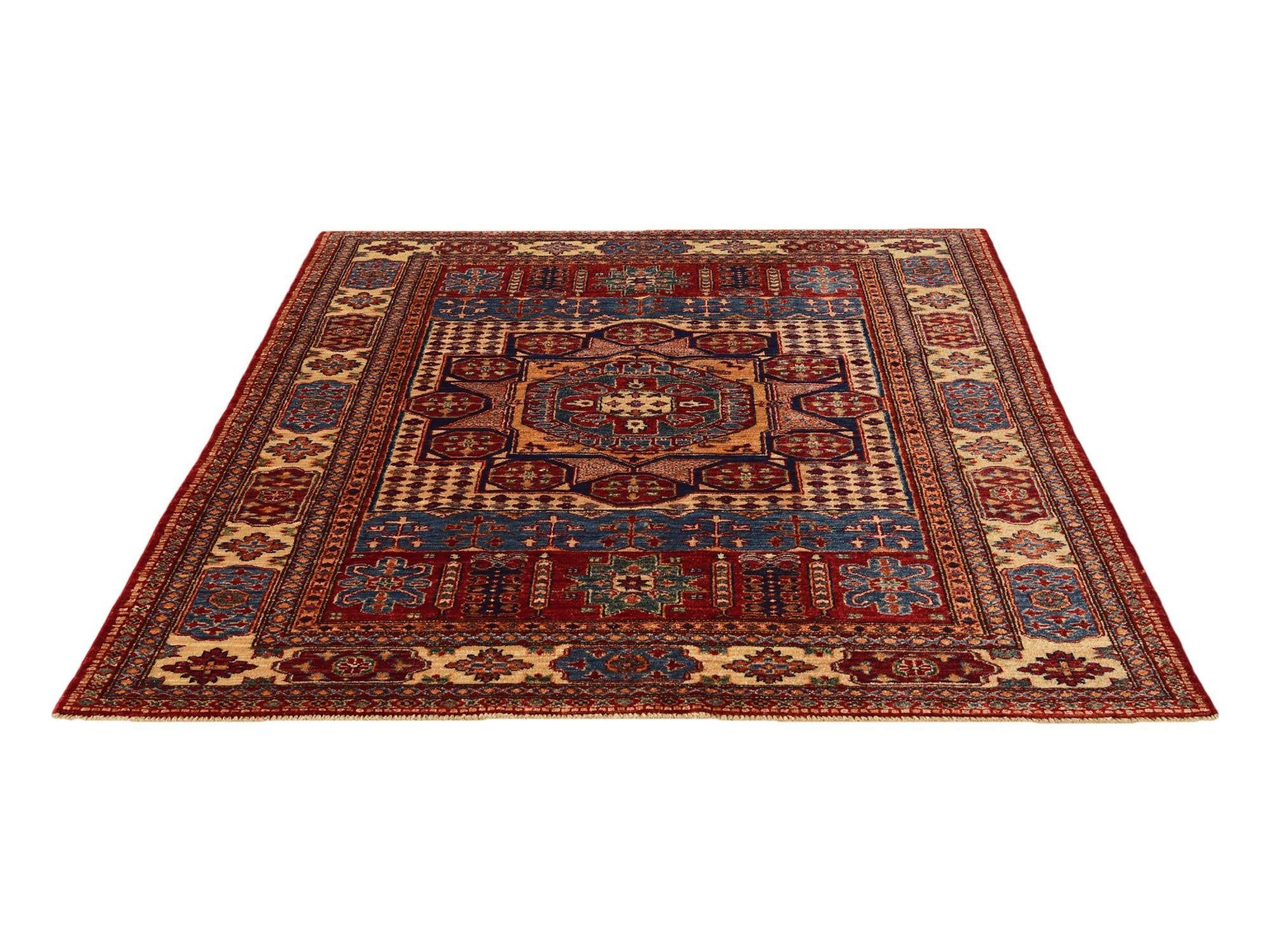 5' 1 x 6' 7 Hand Knotted Mamluk Ziegler Rug