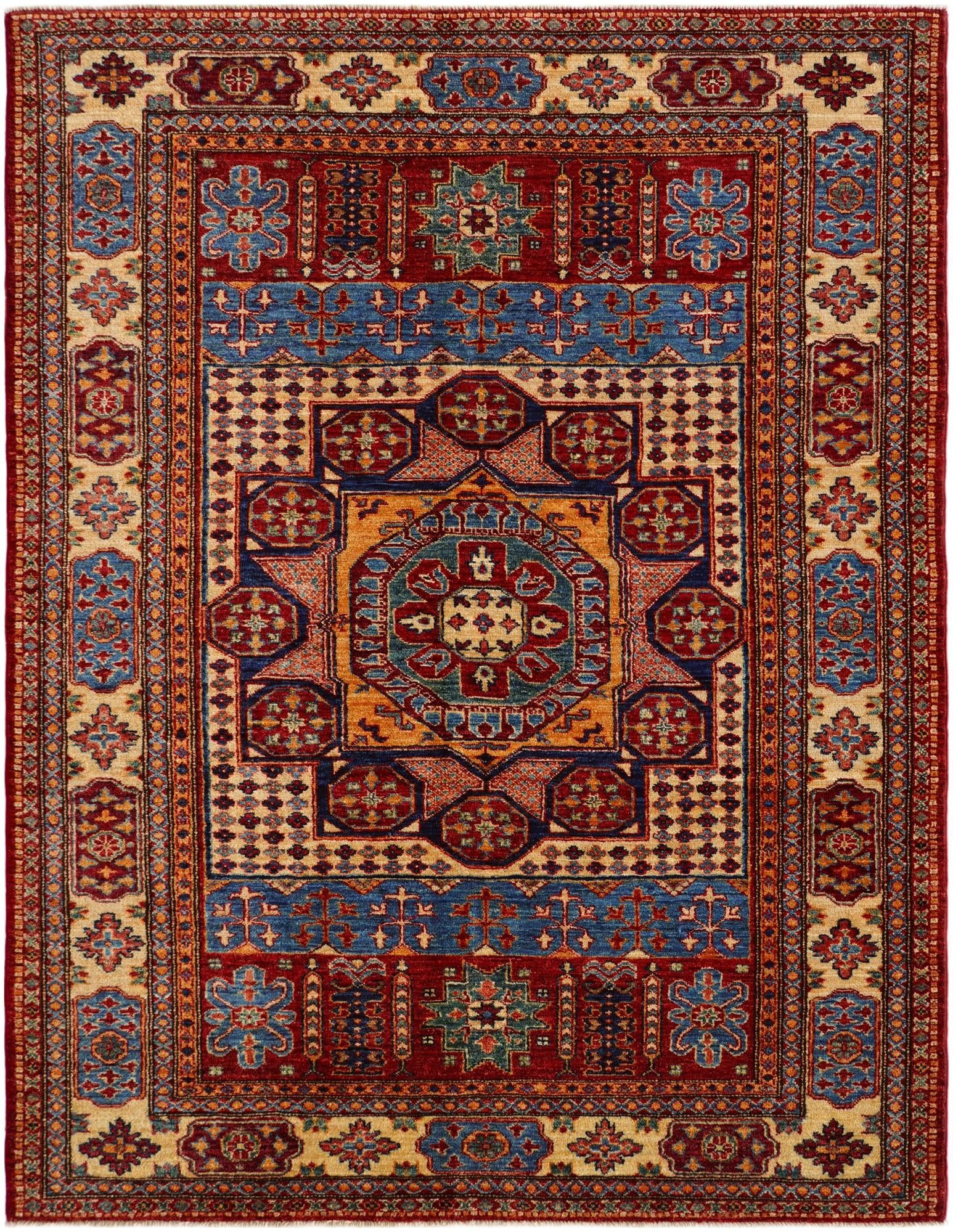 5' 1 x 6' 7 Hand Knotted Mamluk Ziegler Rug