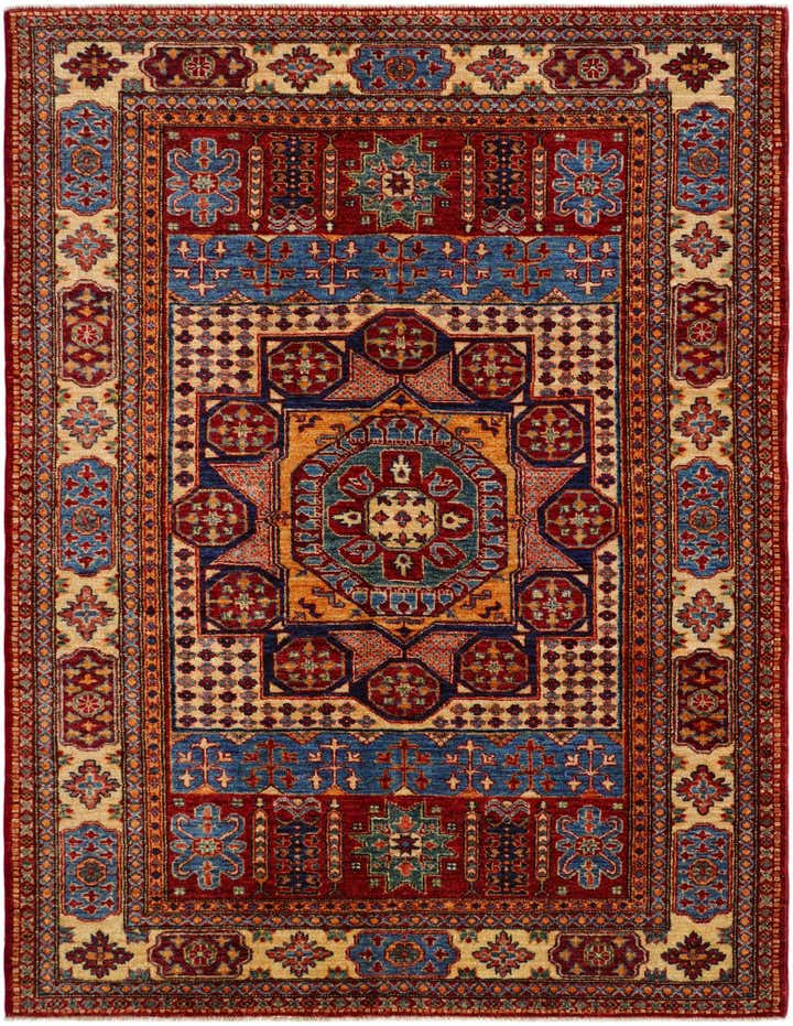 5' 1 x 6' 7 Hand Knotted Mamluk Ziegler Rug