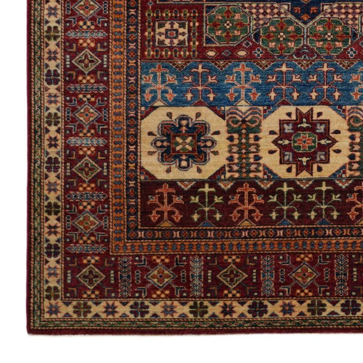 Detail image of 6' x 9' Hand Knotted Mamluk Ziegler Rug