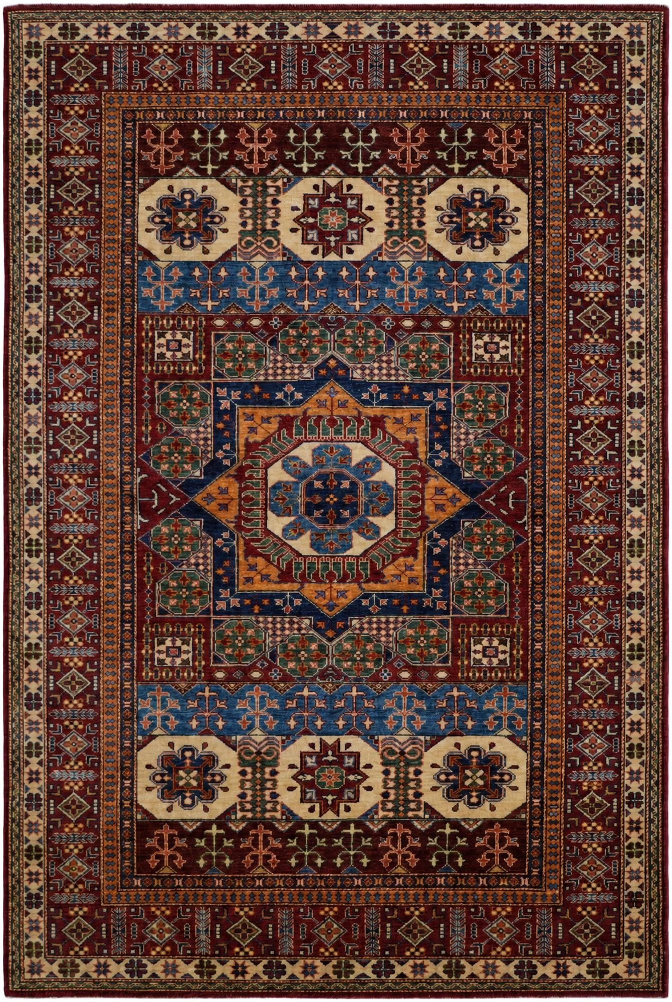 6' x 9' Hand Knotted Mamluk Ziegler Rug