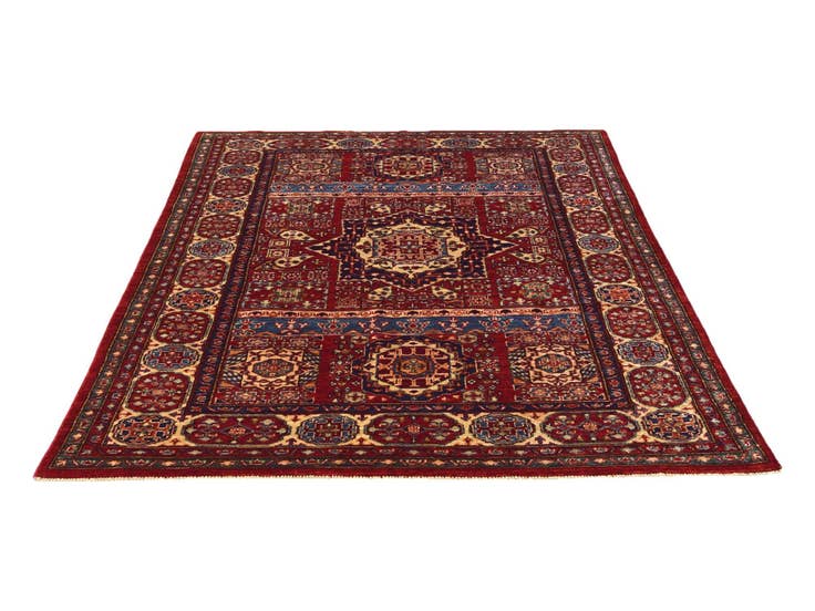 Detail image of 4' 9 x 6' 10 Hand Knotted Mamluk Ziegler Rug