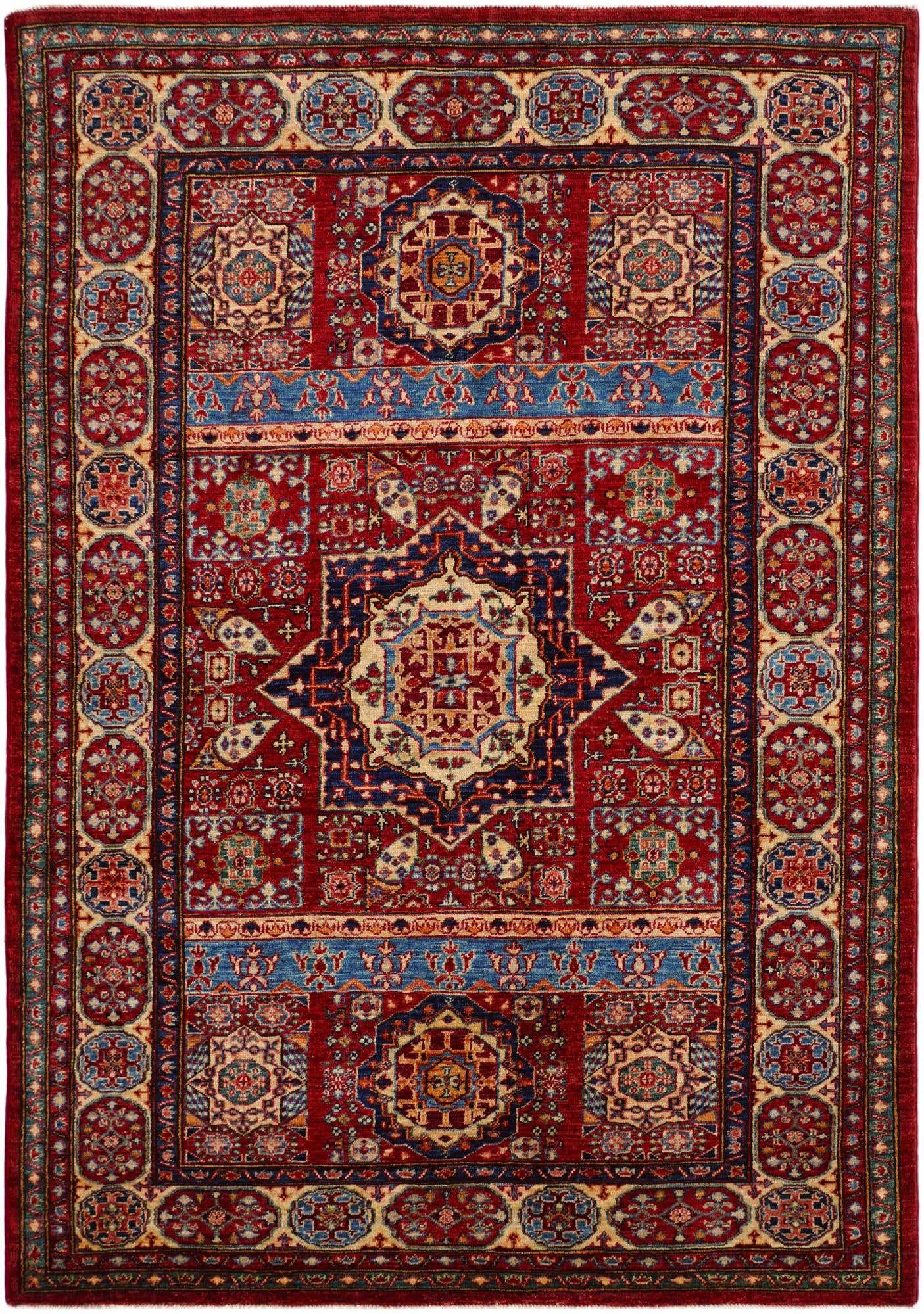 4' 9 x 6' 10 Hand Knotted Mamluk Ziegler Rug