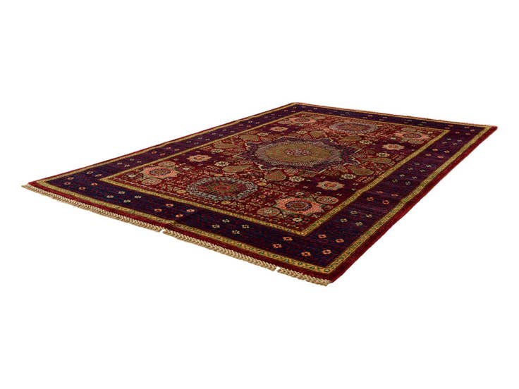 Detail image of 4' 1 x 6' 2 Hand Knotted Mamluk Ziegler Rug