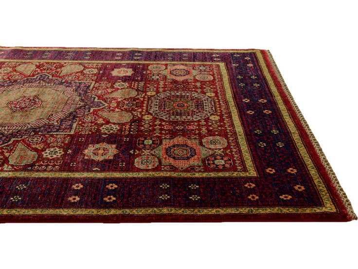 Detail image of 4' 1 x 6' 2 Hand Knotted Mamluk Ziegler Rug