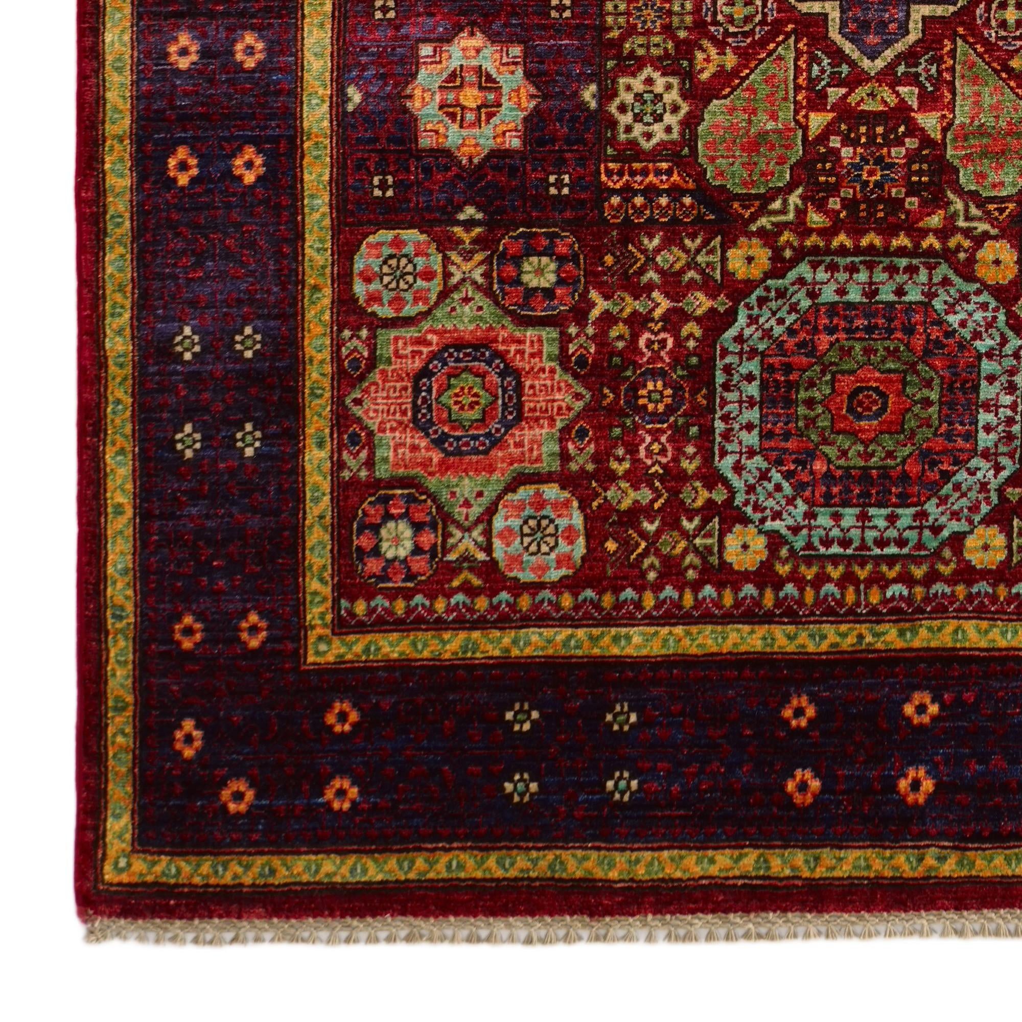 4' 1 x 6' 2 Hand Knotted Mamluk Ziegler Rug