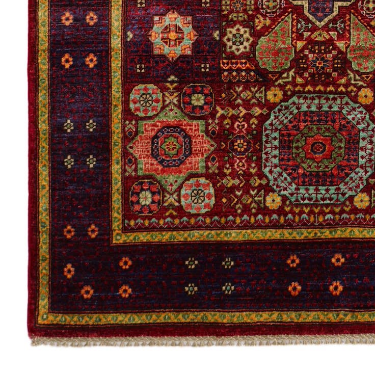 Detail image of 4' 1 x 6' 2 Hand Knotted Mamluk Ziegler Rug