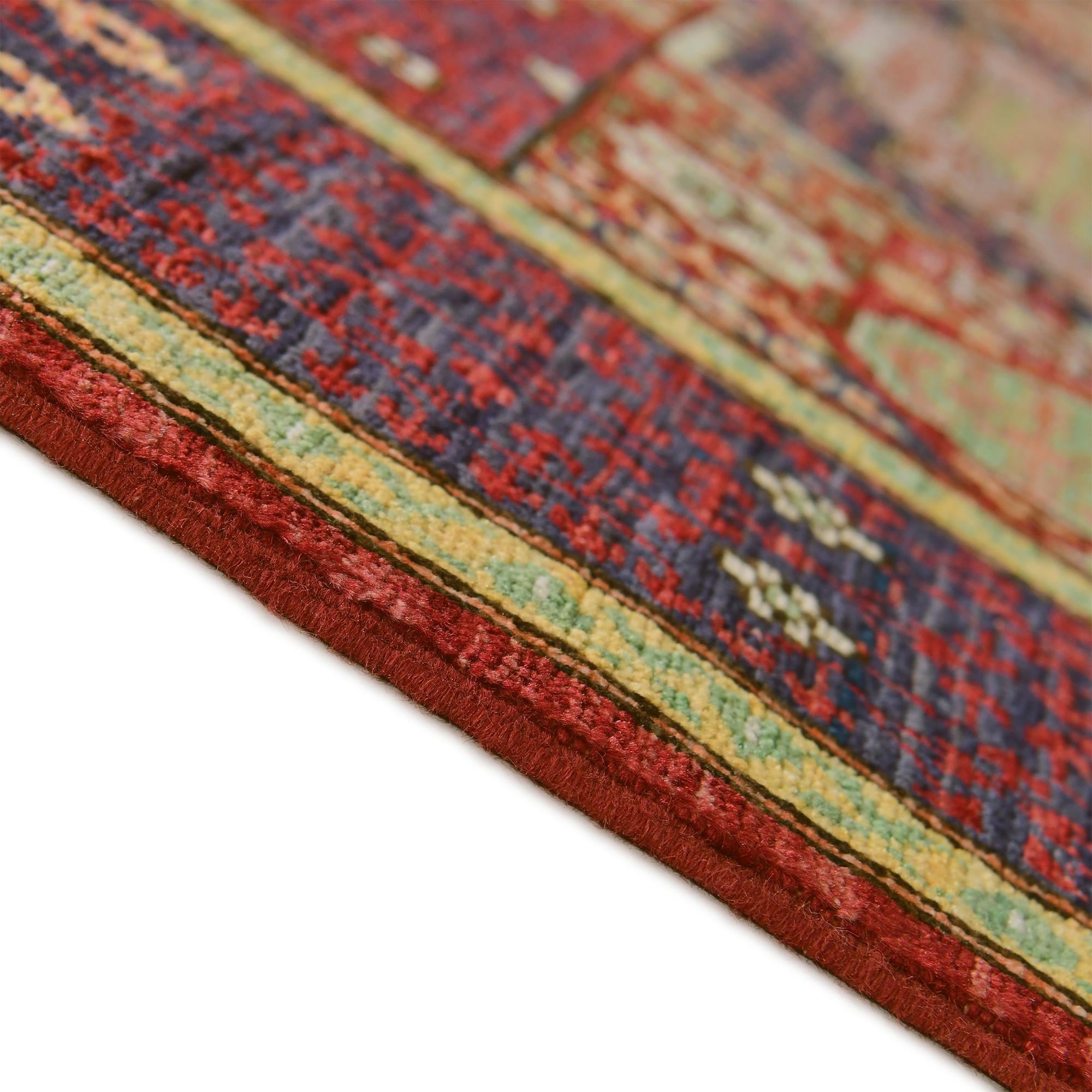 125cm x 185cm Hand Knotted Mamluk Ziegler Rug