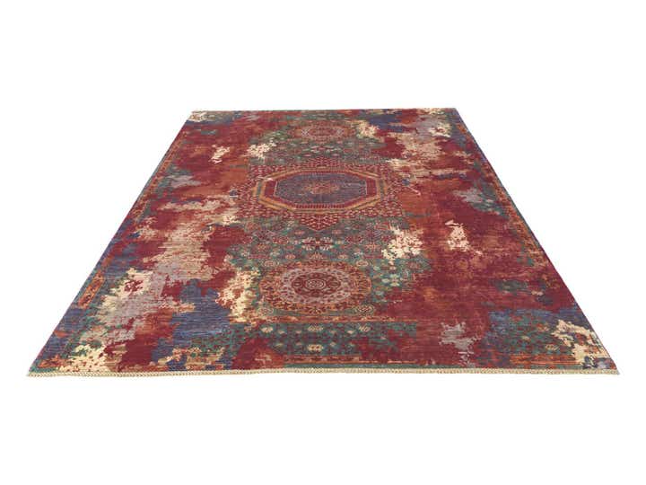 6' 11 x 10' 2 Hand Knotted Mamluk Ziegler Rug