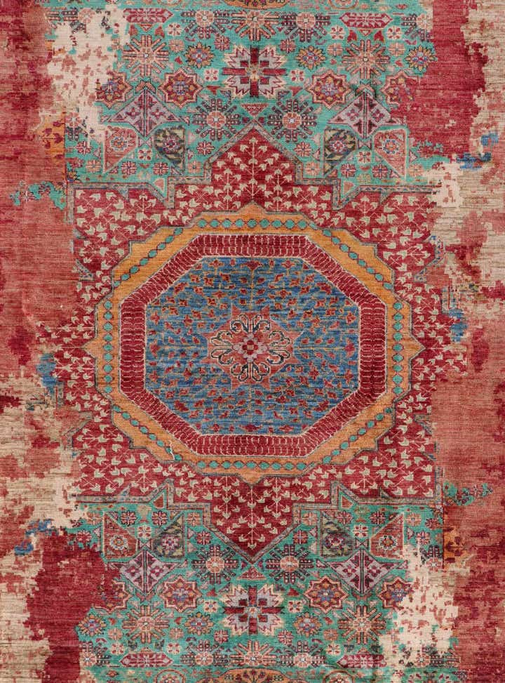 6' 11 x 10' 2 Hand Knotted Mamluk Ziegler Rug