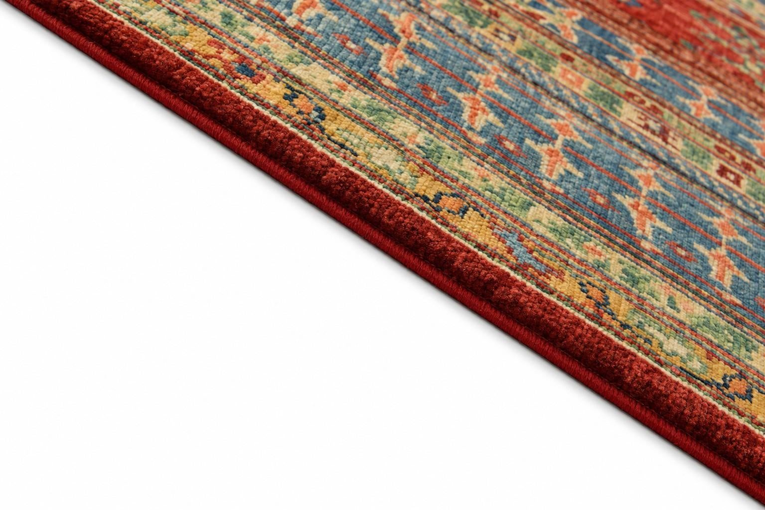 170cm x 245cm Hand Knotted Mamluk Ziegler Rug