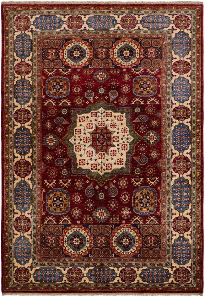 Detail image of 170cm x 245cm anudado a mano Mamluk Ziegler Alfombra