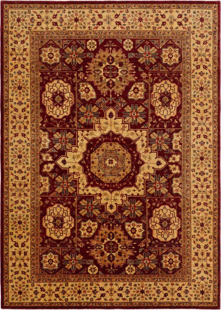 7' x 9' 8 Hand Knotted Mamluk Ziegler Rug