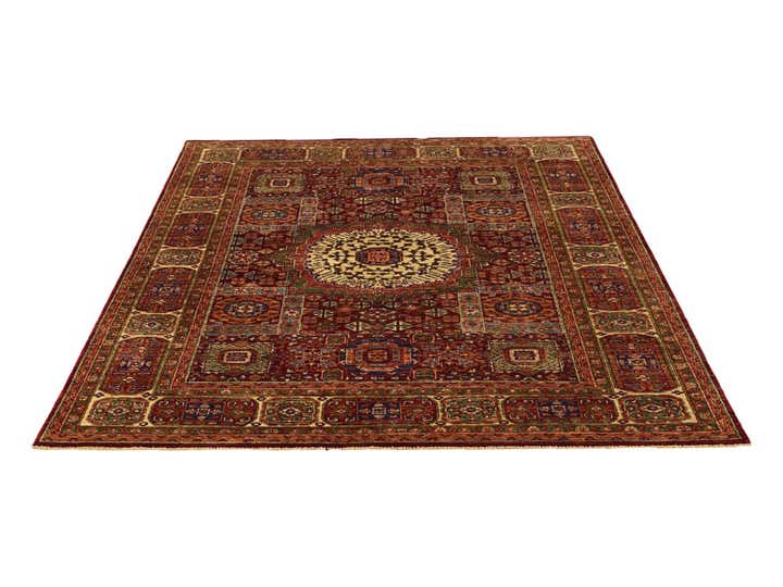 5' 8 x 7' 6 Hand Knotted Mamluk Ziegler Rug